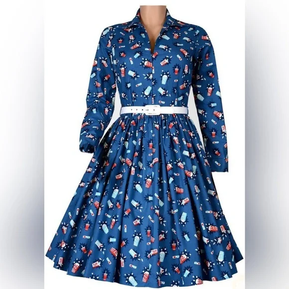 SOLD Bernie Dexter Nicole Dress in Let Me Entertain You - SMALL - NEW - Picture 1 of 11